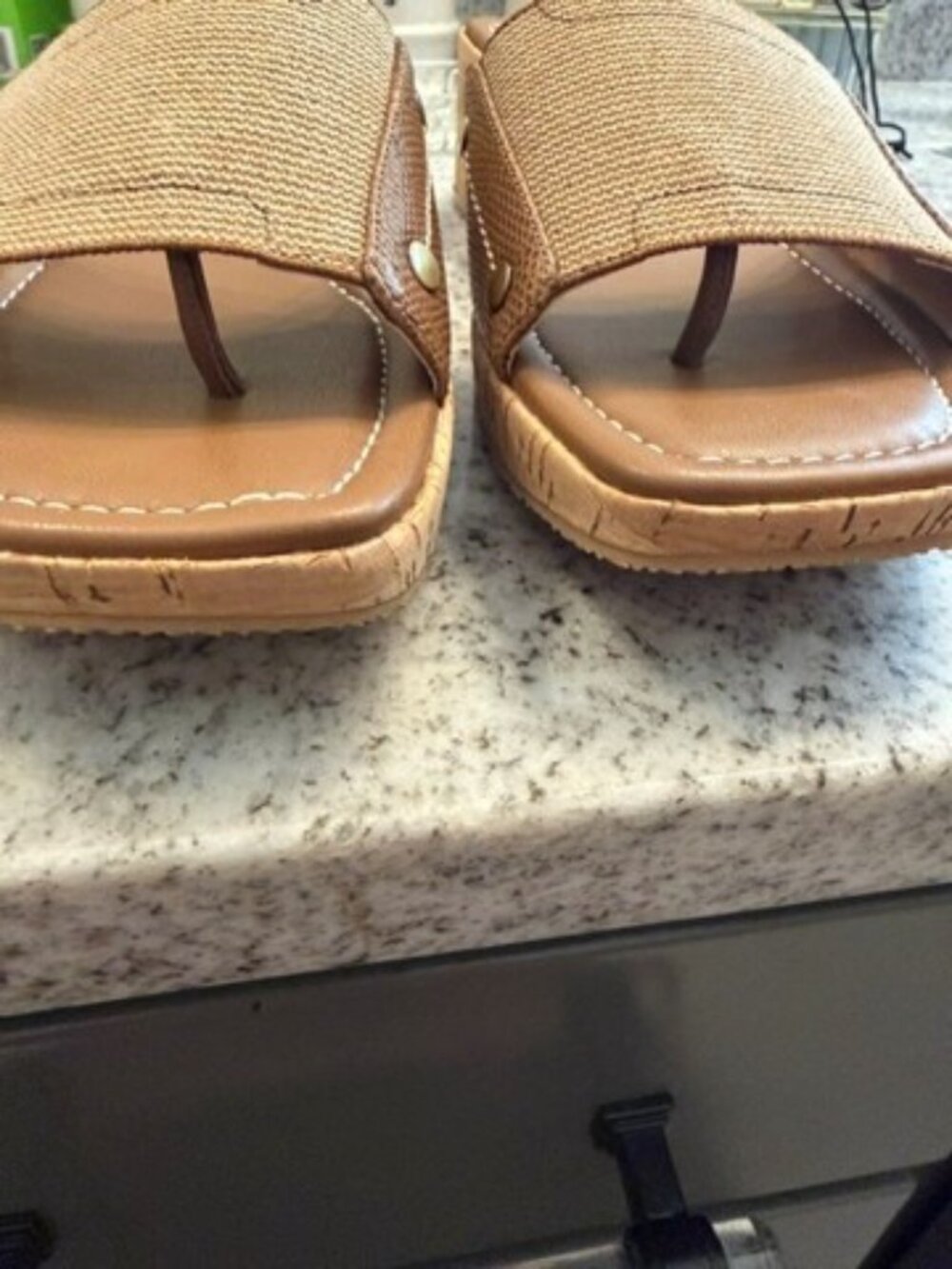 Donald Pliner Brown & Tan Sandals - Picture 2 of 4
